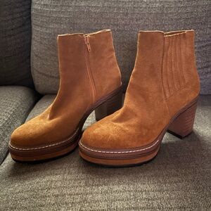 Steve Madden Brown Suede Heeled Boots